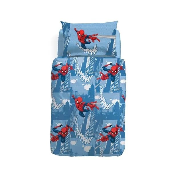 Trapuntino Bassetti Spiderman Red singolo copriletto trapuntato puro cotone 100